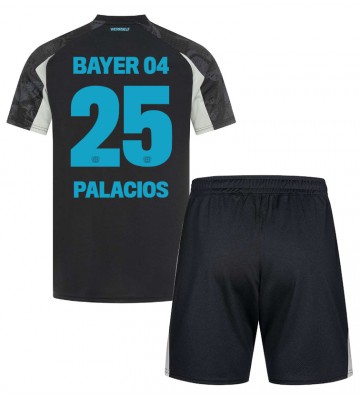Bayer Leverkusen Exequiel Palacios #25 Alternativní dres komplet pro Děti 2024-25 Krátkým Rukávem (+ Krátké kalhoty)